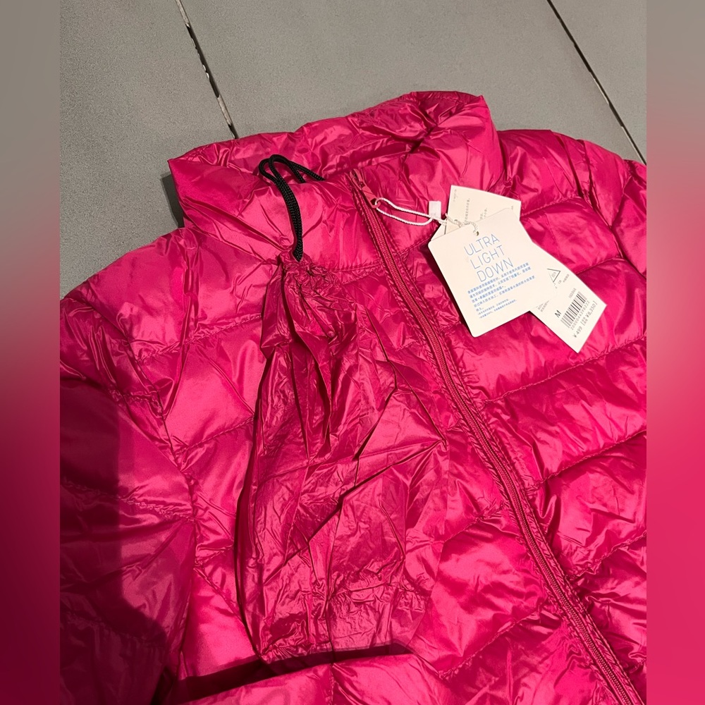 Packable Lightweight Quilting Jacket, Plum - Picture 3 of 3